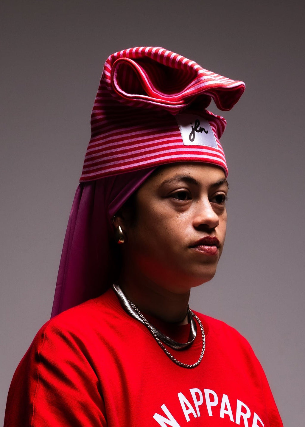 JLN Beanie (Pink/Red)