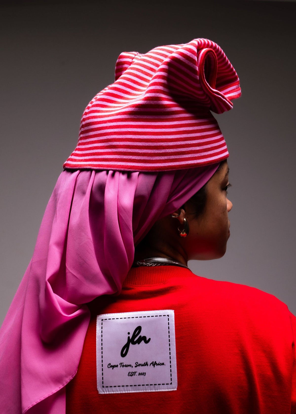 JLN Beanie (Pink/Red)